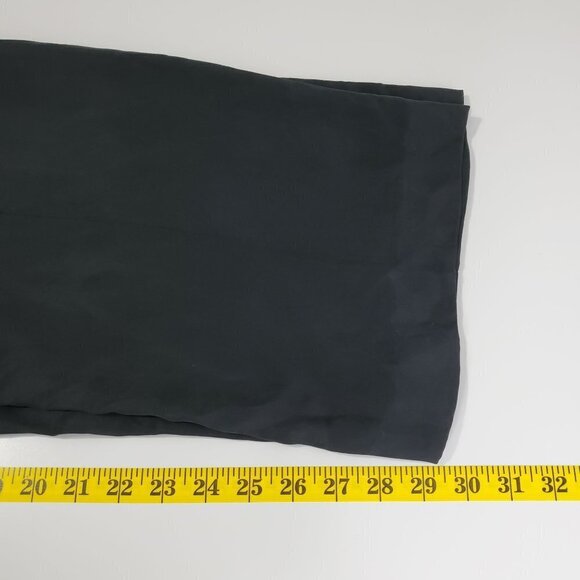 J. Crew NWT Drapey Cupro Blend Trouser Size 10 Black Satin BI237 Wide Leg Flat - Picture 13 of 13